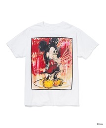 Disney(�f�B�Y�j�[)��MICKEY MOUSE EXCLUSIVE T-SHIRT�iWHITE�j(T�V���c/�J�b�g�\�[)