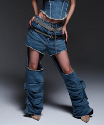 ROYAL FLASH | MITSUKI/ミツキ/DENIM CUT-OUT PANTS(デニムパンツ)
