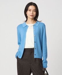 グリーンレーベルリラクシング　カシミヤ混　オーバーサイズショートコート　ネイビー green label relaxing（グリーンレーベルリラクシング）の「【WEB限定