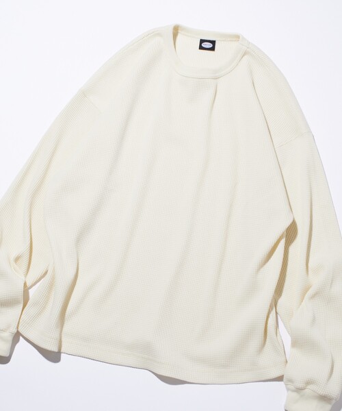 限定展開 ビッグシルエット ロングスリーブ ワッフル サーマル L/S T