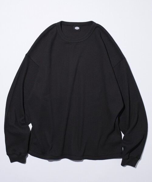 限定展開 ビッグシルエット ロングスリーブ ワッフル サーマル L/S T