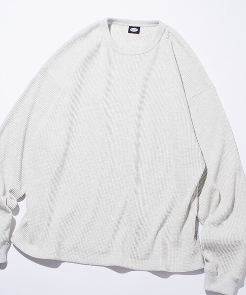 限定展開 ビッグシルエット ロングスリーブ ワッフル サーマル L/S T