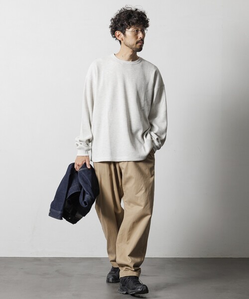 セール】限定展開 ビッグシルエット ロングスリーブ ワッフル サーマル