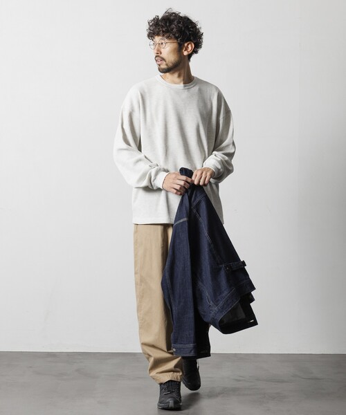 セール】限定展開 ビッグシルエット ロングスリーブ ワッフル サーマル