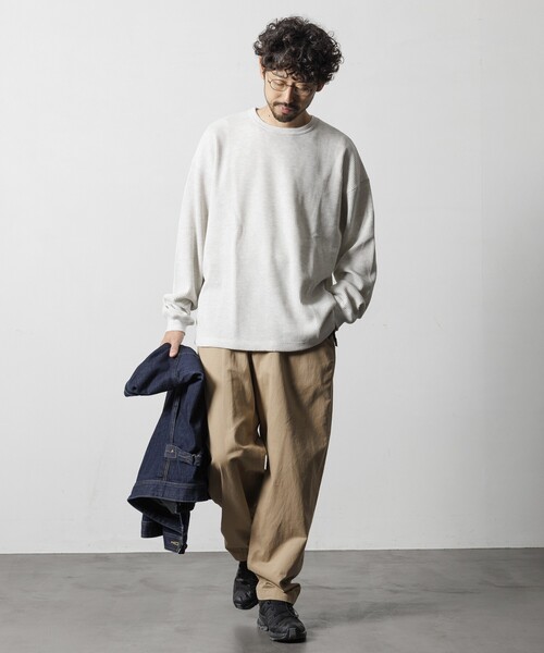 セール】限定展開 ビッグシルエット ロングスリーブ ワッフル サーマル