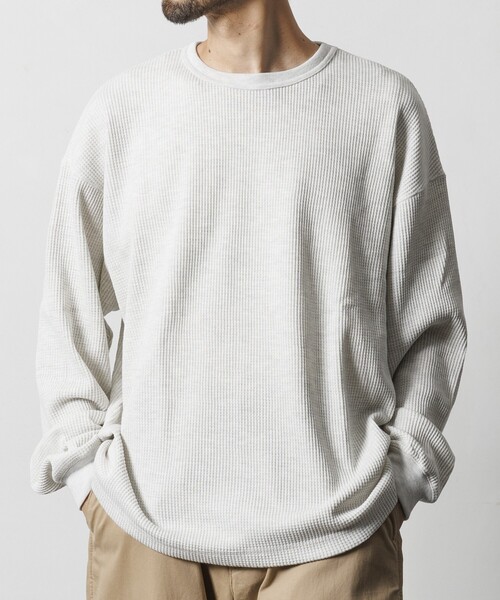 セール】限定展開 ビッグシルエット ロングスリーブ ワッフル サーマル