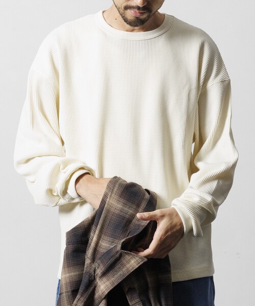 セール】限定展開 ビッグシルエット ロングスリーブ ワッフル サーマル