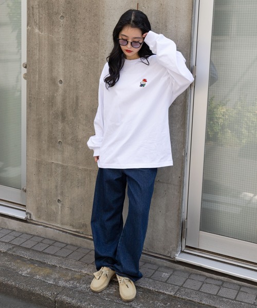 VISION STREET WEAR(ヴィジョンストリートウェア)の「∴WEGO/VISION別注ベアワンポイントT(Tシャツ/カットソー・メンズ・ホワイト/ブラック・MEDIUM/LARGE)」の4枚目の写真