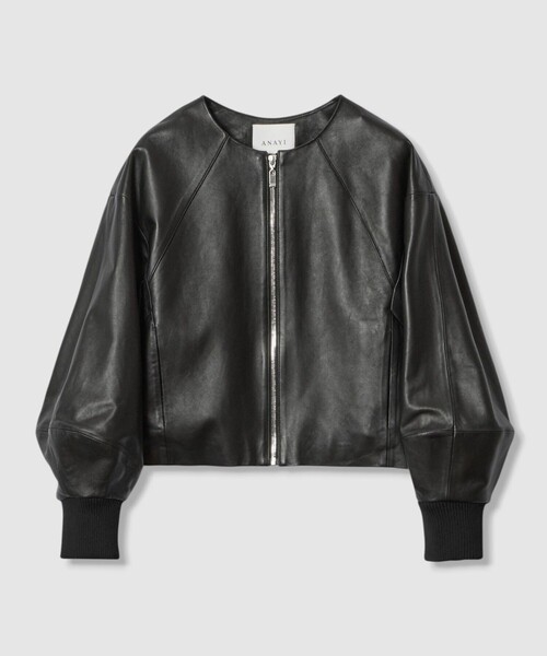 yuu ANAYI  アナイ  シングルライダースジャケット  ラムレザー ANAYI（アナイ） レザージャケット ライダース ラムレザーステンカラー