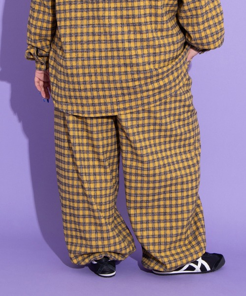 チェックワイドイージーパンツ（その他パンツ）｜PUNYUS（プニュズ）の