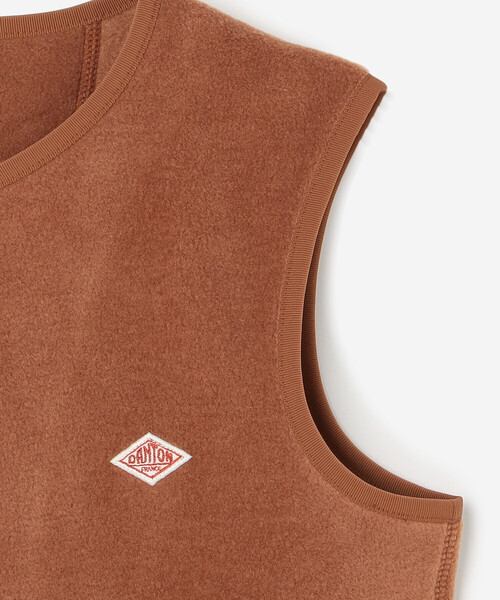 DANTON(ダントン)の「DANTON | キッズ フリースカラーレスベスト(その他アウター・キッズ・ブラック/オレンジ系その他/クリーム・135/105/115/125)」の7枚目の写真