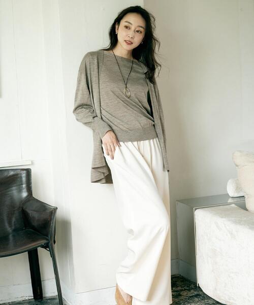 セール】【アンサンブル可/洗える】シルクウールカシミヤ ドルマン