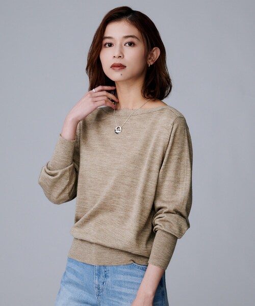 セール】【アンサンブル可/洗える】シルクウールカシミヤ ドルマン