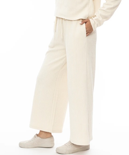 BILLABONG(ビラボン)の「【BILLABONG/ビラボン】24AW WIDE LONG PANTS/ランダムニットコールワイドパンツ(スウェットパンツ・レディース・レッドパープル/ブラック/ホワイト・LARGE/MEDIUM)」の5枚目の写真
