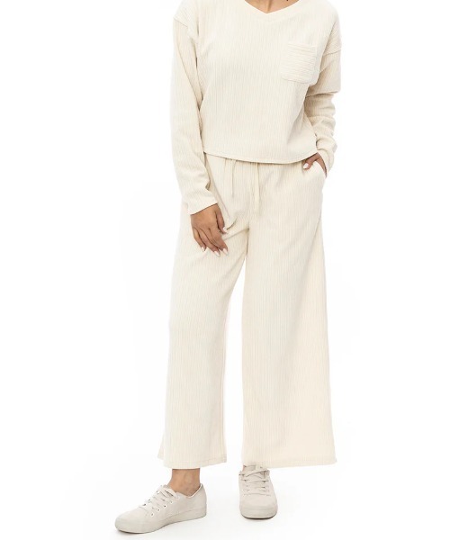 BILLABONG(ビラボン)の「【BILLABONG/ビラボン】24AW WIDE LONG PANTS/ランダムニットコールワイドパンツ(スウェットパンツ・レディース・レッドパープル/ブラック/ホワイト・LARGE/MEDIUM)」の7枚目の写真