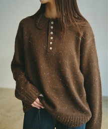 INTER FACTORY（インターファクトリー）の「emuniem by.ゆいか - ネップニットポロシャツ（ポロシャツ）」