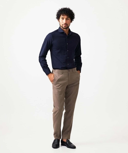 MICHEL KLEIN HOMME (ミッシェルクランオム)の「【セットアップ】ピンヘッドスラックスパンツ(デニムパンツ・メンズ・ブラック/ブラウン・MEDIUM/LARGE/X-LARGE)」の6枚目の写真