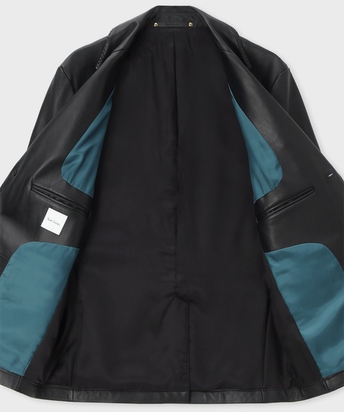 Paul Smith（ポールスミス）の「ラムレザー 2ボタン ジャケット / 253167 069ZLJ（テーラードジャケット・メンズ・ブラック・LARGE/MEDIUM/SMALL）」の5枚目の写真