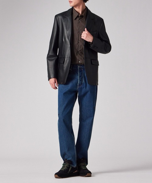 Paul Smith（ポールスミス）の「ラムレザー 2ボタン ジャケット / 253167 069ZLJ（テーラードジャケット・メンズ・ブラック・LARGE/MEDIUM/SMALL）」の6枚目の写真