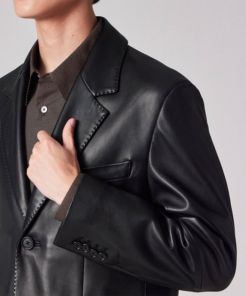 ラムレザー 2ボタン ジャケット / 253167 069ZLJ（テーラード