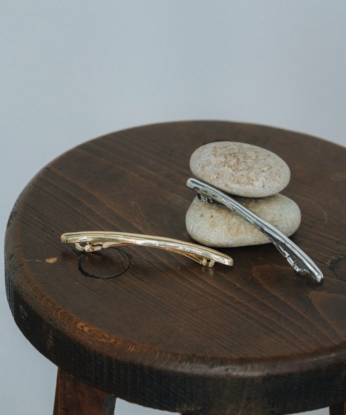 Shelly island（シェリーアイランド）の「メタルバレッタ（バレッタ/ヘアクリップ・レディース・シルバー/ゴールド・FREE）」の3枚目の写真