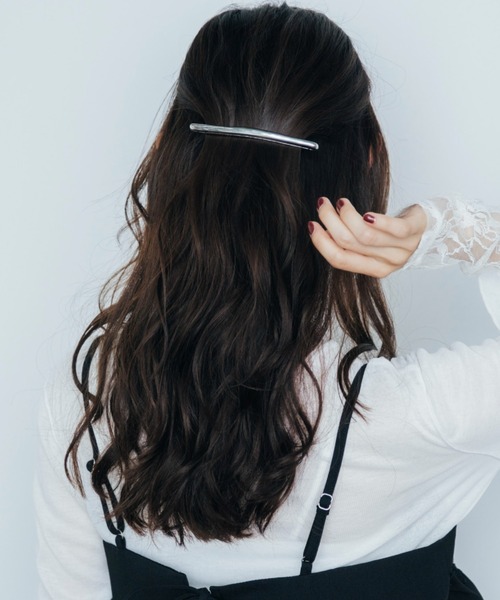 Shelly island（シェリーアイランド）の「メタルバレッタ（バレッタ/ヘアクリップ・レディース・シルバー/ゴールド・FREE）」の6枚目の写真