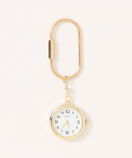 nattito(ナティート)の「〈nattito/ナティート〉Carabiner Watch/カラビナ ウォッチ クルカラ ST309(アナログ腕時計・レディース・ホワイト/グリーン/ブラック・35)」の8枚目の写真