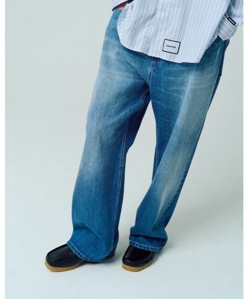 ADAM PATEK(アダムパテック)の「【ADAMPATEK/アダムパテック】nep selvedge denim ネップパンツ(デニムパンツ・レディース・ブルー/ネイビー・2/1)」の2枚目の写真
