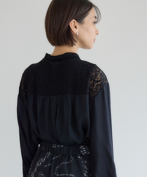 KATHARINE ROSS（キャサリンロス）の「【KATHARINE ROSS】ペイズリータイブラウス（シャツ/ブラウス・レディース・ブラック/アイボリー・MEDIUM）」の10枚目の写真