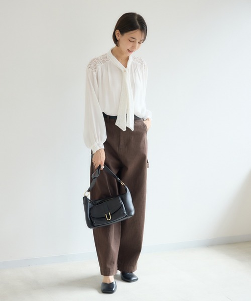 KATHARINE ROSS（キャサリンロス）の「【KATHARINE ROSS】ペイズリータイブラウス（シャツ/ブラウス・レディース・ブラック/アイボリー・MEDIUM）」の12枚目の写真