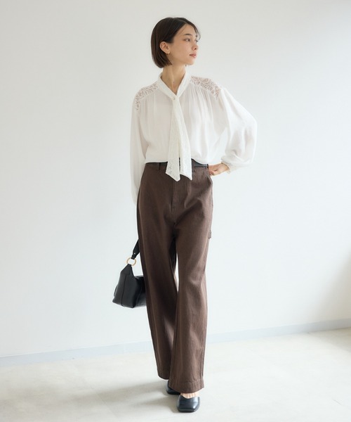 KATHARINE ROSS（キャサリンロス）の「【KATHARINE ROSS】ペイズリータイブラウス（シャツ/ブラウス・レディース・ブラック/アイボリー・MEDIUM）」の14枚目の写真