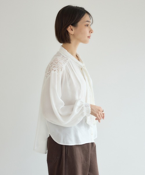 KATHARINE ROSS（キャサリンロス）の「【KATHARINE ROSS】ペイズリータイブラウス（シャツ/ブラウス・レディース・ブラック/アイボリー・MEDIUM）」の20枚目の写真