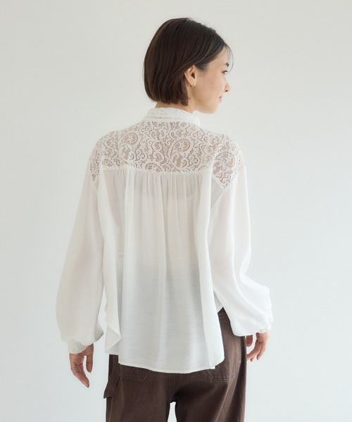 KATHARINE ROSS（キャサリンロス）の「【KATHARINE ROSS】ペイズリータイブラウス（シャツ/ブラウス・レディース・ブラック/アイボリー・MEDIUM）」の21枚目の写真