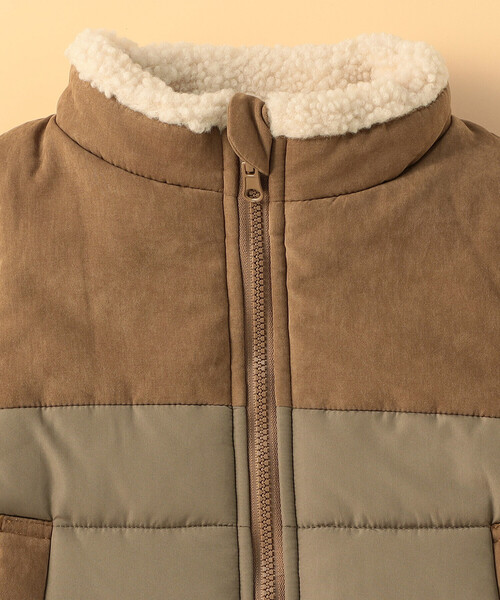 COMME CA ISM（コムサイズム）の「【リバーシブル】中綿ベスト(ベビーサイズ)（ベスト・キッズ・キャメル/ブラック・80-90cm）」の7枚目の写真