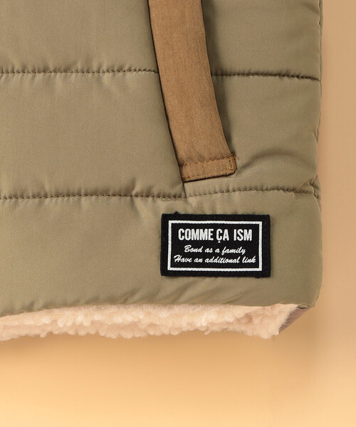 COMME CA ISM（コムサイズム）の「【リバーシブル】中綿ベスト(ベビーサイズ)（ベスト・キッズ・キャメル/ブラック・80-90cm）」の10枚目の写真