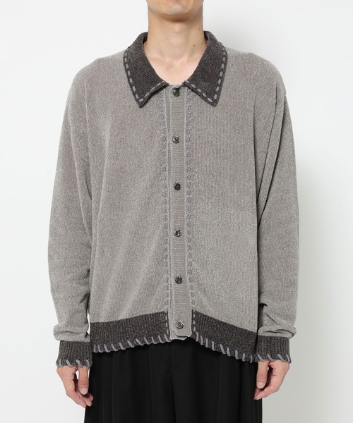 HARE(ハレ)の「モールステッチニットシャツ(HARE)(ニット/セーター・メンズ・ブラック/ブルー/グレー・FREE)」の15枚目の写真