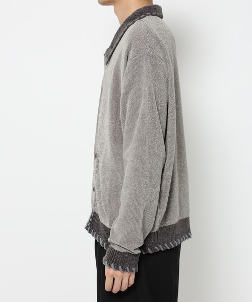 HARE(ハレ)の「モールステッチニットシャツ(HARE)(ニット/セーター・メンズ・ブラック/ブルー/グレー・FREE)」の16枚目の写真
