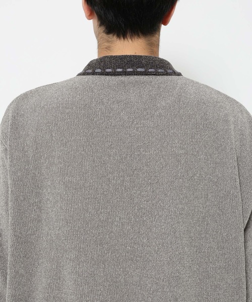 HARE(ハレ)の「モールステッチニットシャツ(HARE)(ニット/セーター・メンズ・ブラック/ブルー/グレー・FREE)」の19枚目の写真
