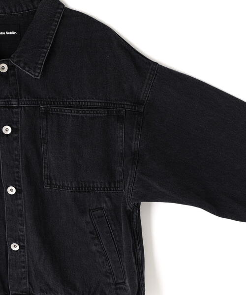 DANKE SCHON(ダンケシェーン)の「【WEB&DEPOT限定】DankeSchon/ダンケシェーン/DENIM JACKET(デニムジャケット・レディース・グレー/ブラック・L/M/S)」の12枚目の写真