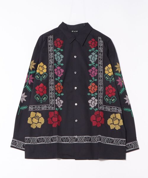 チャイハネ(チャイハネ)の「【チャイハネ】グルイムMEN'Sシャツ(シャツ/ブラウス・メンズ・ホワイト/ブラック・FREE)」の2枚目の写真