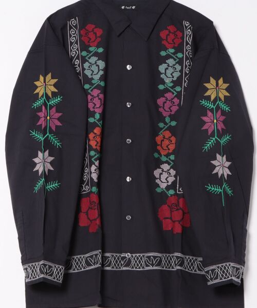 チャイハネ(チャイハネ)の「【チャイハネ】グルイムMEN'Sシャツ(シャツ/ブラウス・メンズ・ホワイト/ブラック・FREE)」の4枚目の写真