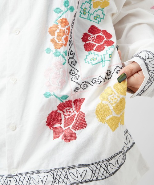 チャイハネ(チャイハネ)の「【チャイハネ】グルイムMEN'Sシャツ(シャツ/ブラウス・メンズ・ホワイト/ブラック・FREE)」の14枚目の写真