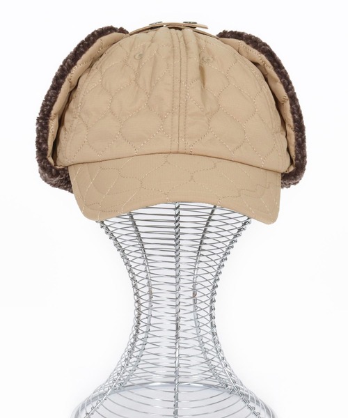 CAMBIO(カンビオ)の「mko13181-Quilted Flight Cap フライトキャップ(NF-252-BO007)(キャップ・メンズ・グレー/ブラック/ベージュ/カーキオリーブ・FREE)」の15枚目の写真