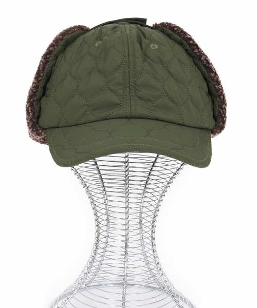 CAMBIO(カンビオ)の「mko13181-Quilted Flight Cap フライトキャップ(NF-252-BO007)(キャップ・メンズ・グレー/ブラック/ベージュ/カーキオリーブ・FREE)」の17枚目の写真