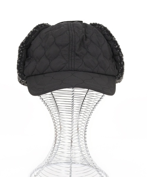 CAMBIO(カンビオ)の「mko13181-Quilted Flight Cap フライトキャップ(NF-252-BO007)(キャップ・メンズ・グレー/ブラック/ベージュ/カーキオリーブ・FREE)」の19枚目の写真