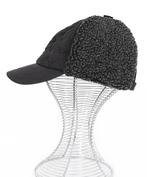 CAMBIO(カンビオ)の「mko13181-Quilted Flight Cap フライトキャップ(NF-252-BO007)(キャップ・メンズ・グレー/ブラック/ベージュ/カーキオリーブ・FREE)」の20枚目の写真