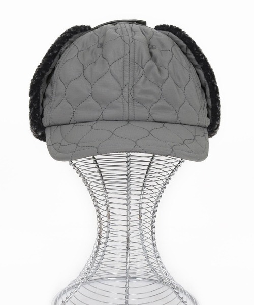 CAMBIO(カンビオ)の「mko13181-Quilted Flight Cap フライトキャップ(NF-252-BO007)(キャップ・メンズ・グレー/ブラック/ベージュ/カーキオリーブ・FREE)」の21枚目の写真