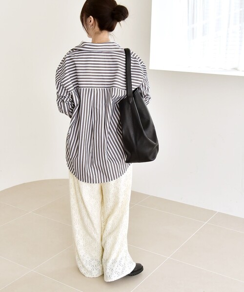 カランシエル（quaranciel）/quaranciel:〈洗濯機可能〉フラワー レース ワイド パンツ セール】quaranciel:〈洗濯機可能〉フラワー レース ワイド パンツ