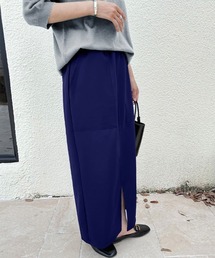 スリットスカート」に該当するスカート（ブルー・ネイビー/青色系