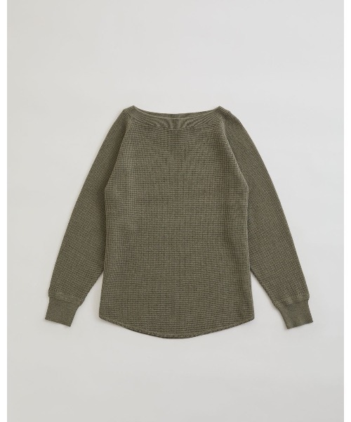 THE SHINZONE（ザ　シンゾーン）の「THE SHINZONE OC/CA WAFFLE PULLOVER KNIT 25AMSNI06（ニット/セーター・レディース・オフホワイト/カーキ/ブラック・FREE）」の2枚目の写真